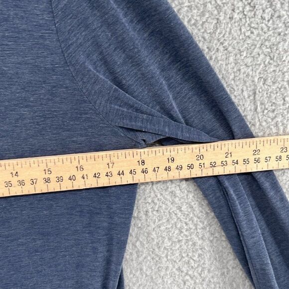 GapFit Maternity Long Sleeve Lightweight top womens size small blue thumbholes - Picture 6 of 11